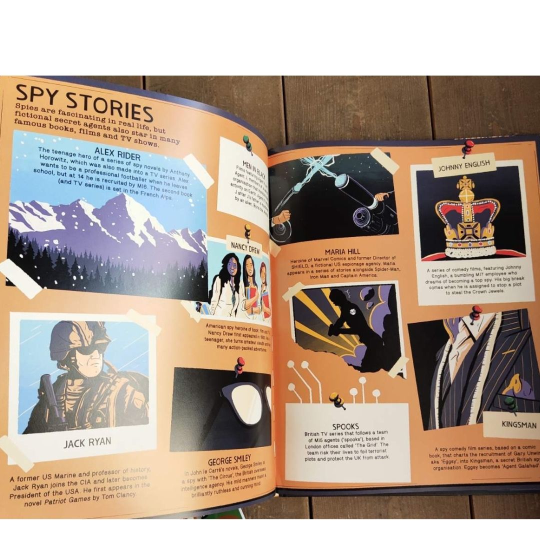 Secrets and Spies The Underground World of Espionage (hardcover) with SLIGHT DENTS on book cover