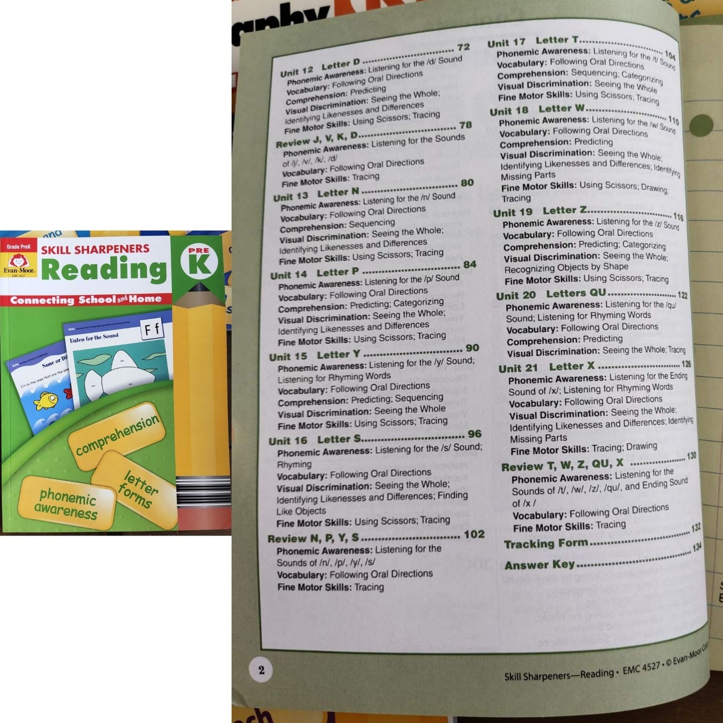 Evan Moor Skill Sharpener Workbooks (7 books) PreKINDER