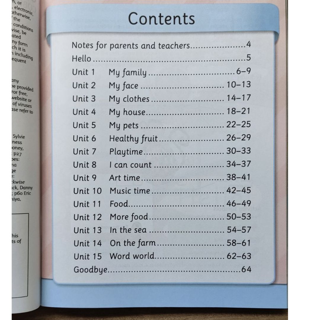 First English Words (Collins First) 3 books - 2 activity books and 1 textbook