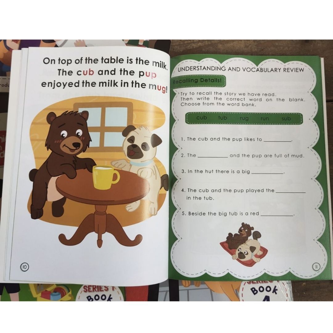 PHONICS IN READING (5 books) Max and Pals (story + workbook)