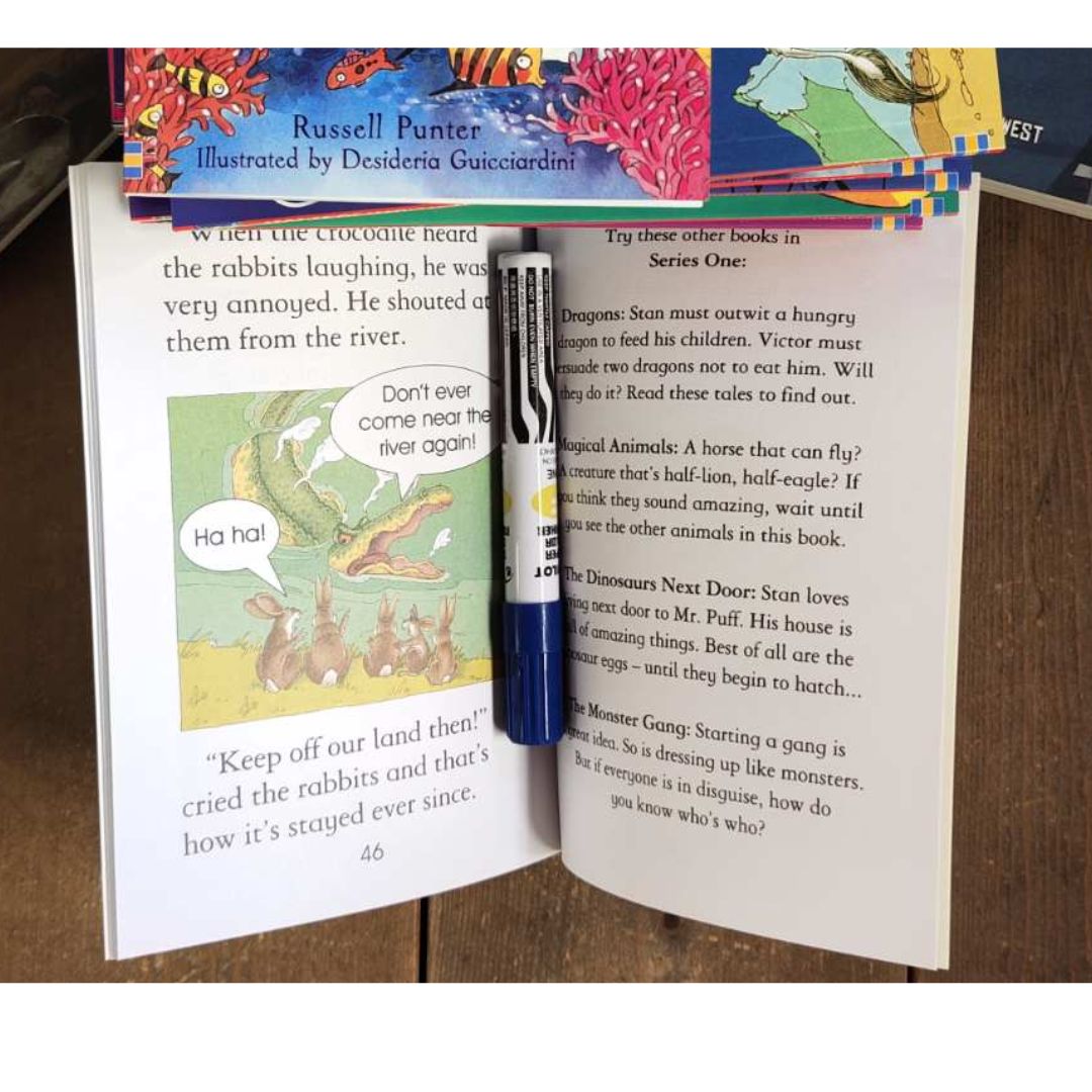 Usborne My Third Reading Collection 40 books (YELLOW BOX) - BOX with SLIGHT DENTS. brand new