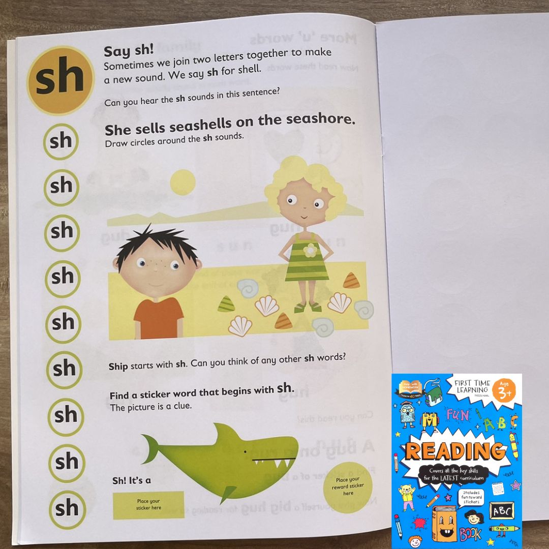 First Time Learning Preschool (for Age 3+) - READING (brand new softcover)
