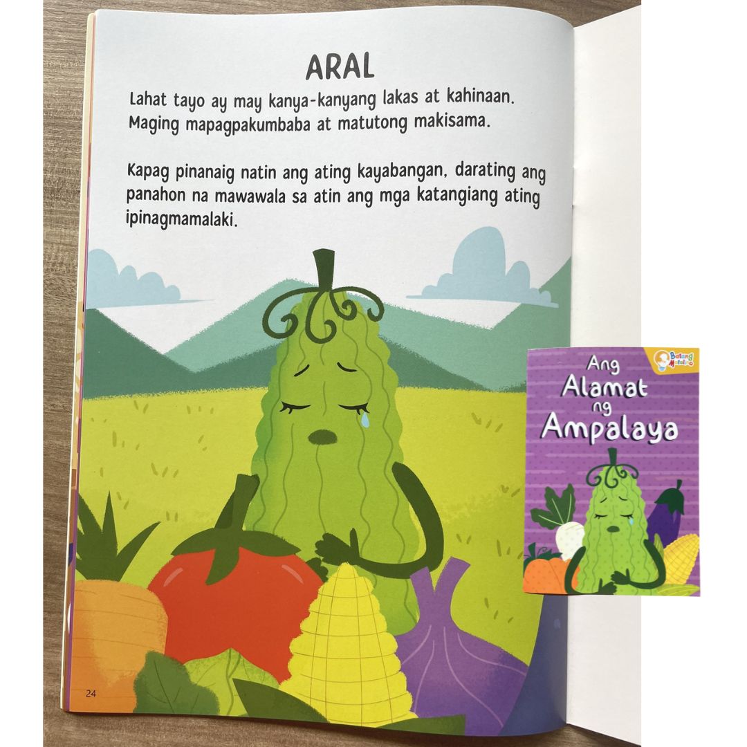 Batang Matalino: Ang Alamat ng Pilipinas/Bahaghari/Ampalaya/Palay (Sold as set of 4 books) Tagalog books