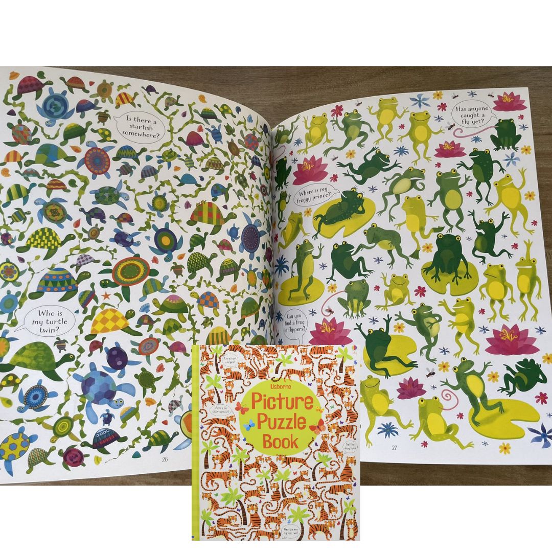Usborne Picture Puzzle Book (SINGLES, brand new Hardcover) Animals / Farm / Under the Sea - with SLIGHT DENTS on book cover