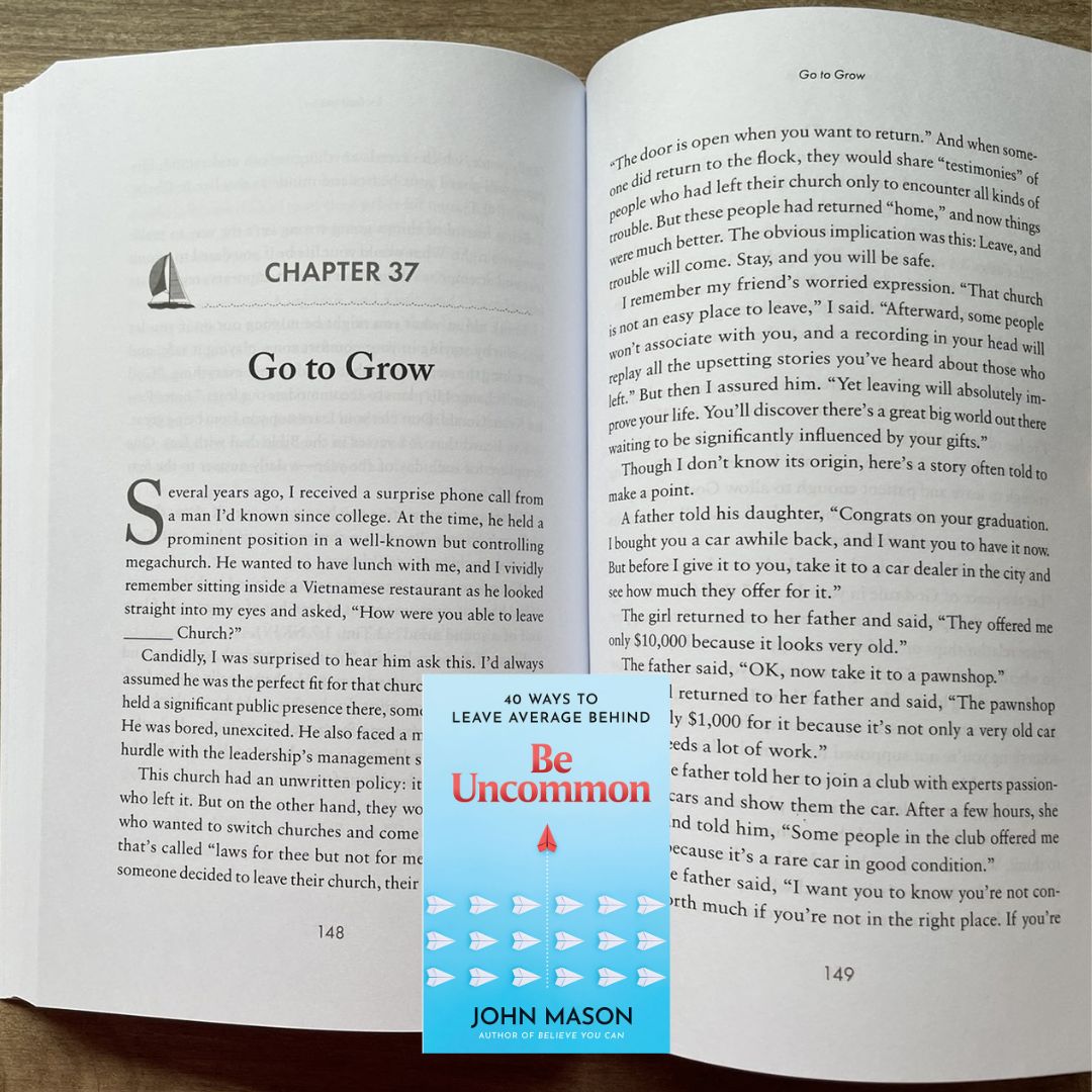 Never Give Up/ Be Uncommon/ Be Yourself/ Believe You Can/ The Power of You (by John Mason) (SINGLES) brand new softcover