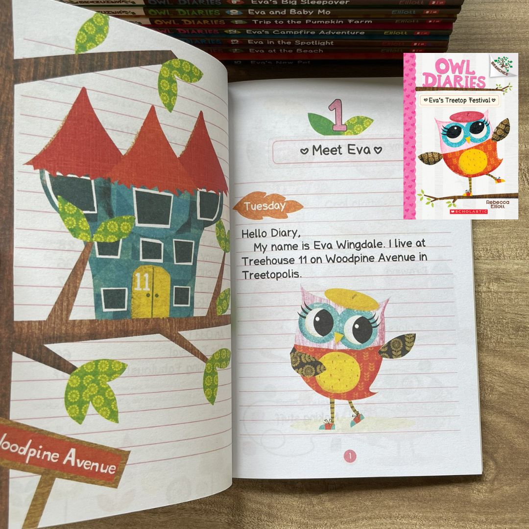 Owl Diaries #1-19 Collection (Pack of 19 books, brand new softcover, no box)
