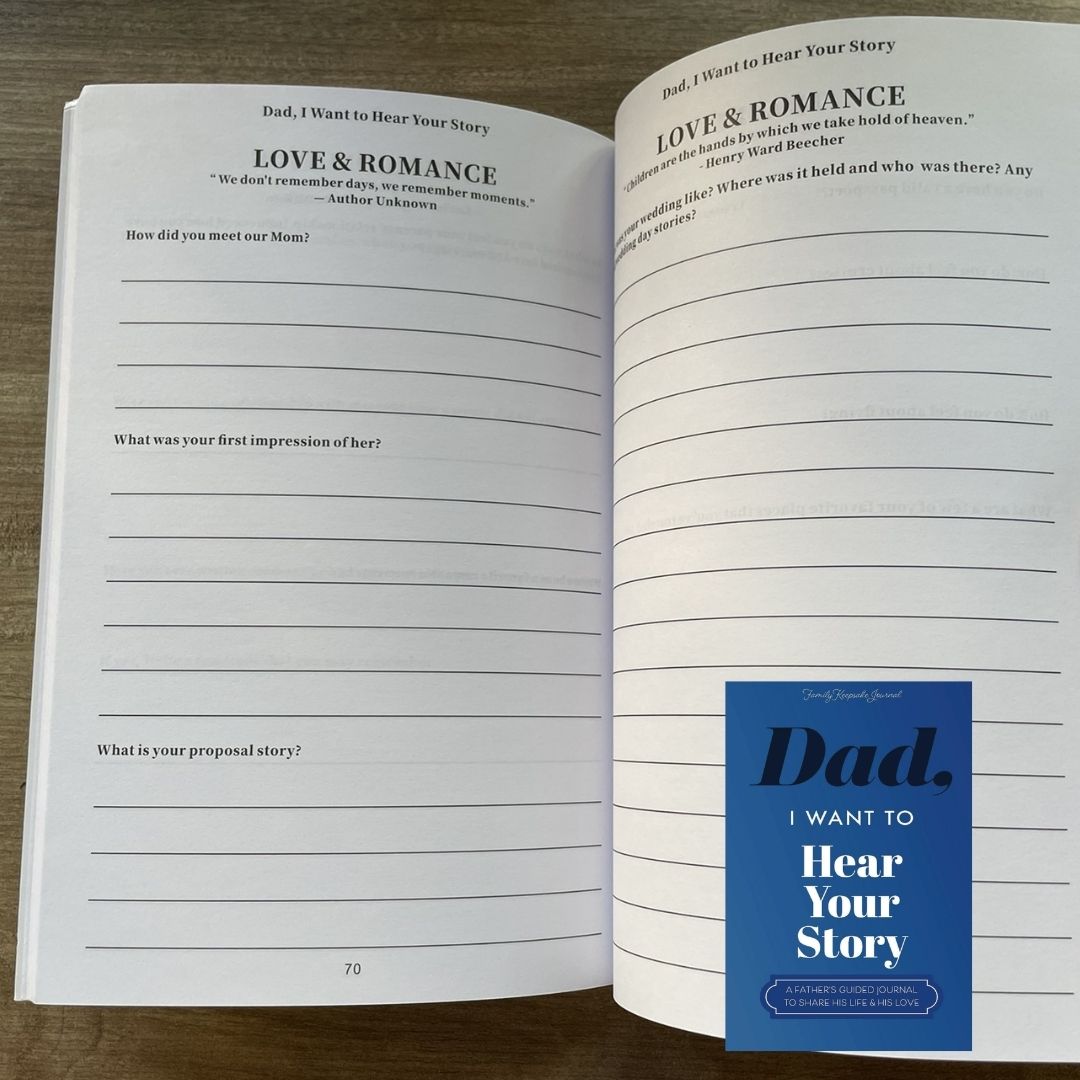 I Want to Hear Your Story: Dad Mom Grandmother Grandpa Guided Journal to Share His / Her Life & Love (Hear Your Story Books) (Paperback) (With SLIGHT FOLDS on book cover)
