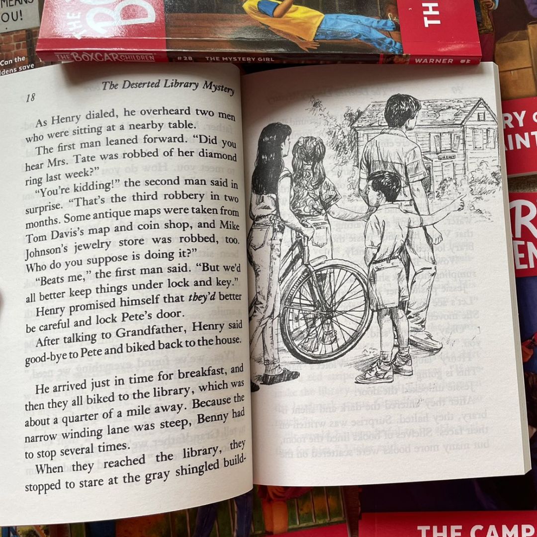 The Boxcar Children Mysteries #21-50 (30 books) brand new softcover, no box, with SLIGHT TEARS on the edges of the book covers