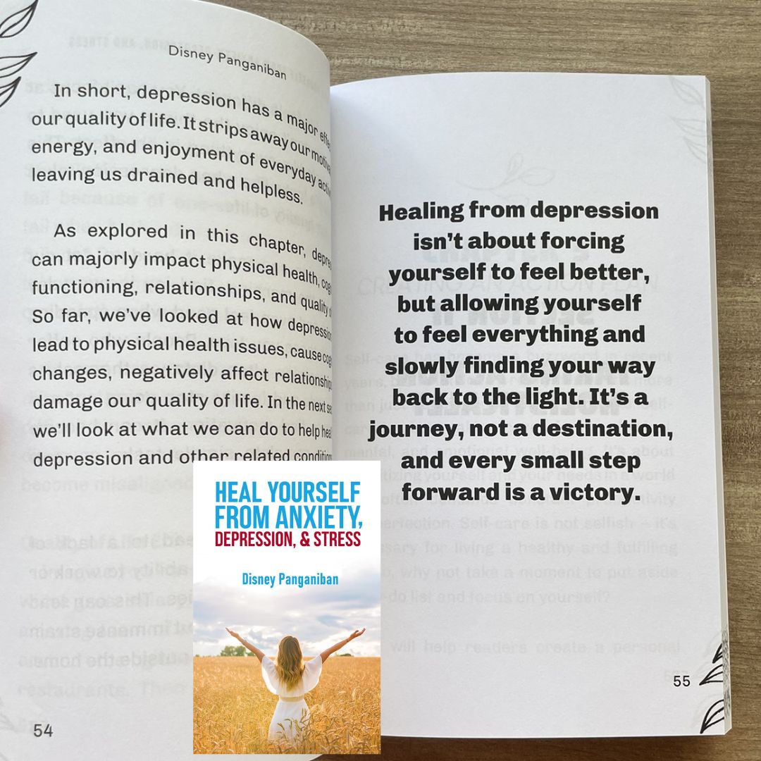 Heal Yourself From Anxiety, Depression and Stress (by Disney Panganiban) brand new softcover, devotional