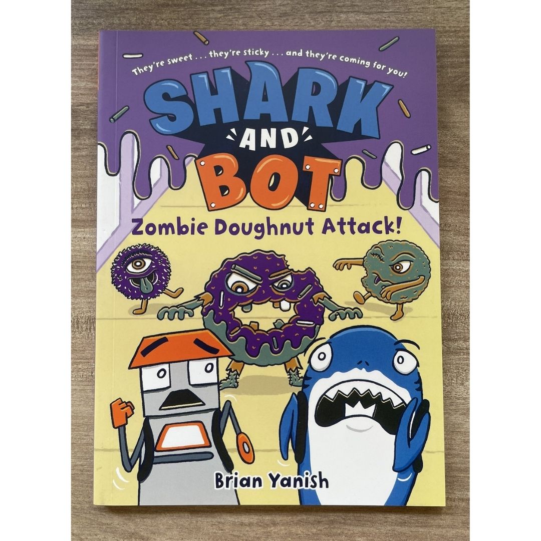 Shark and Bot, A Graphic Novel (Comics) by Brian Yanish (4 books) brand new softcover, no box