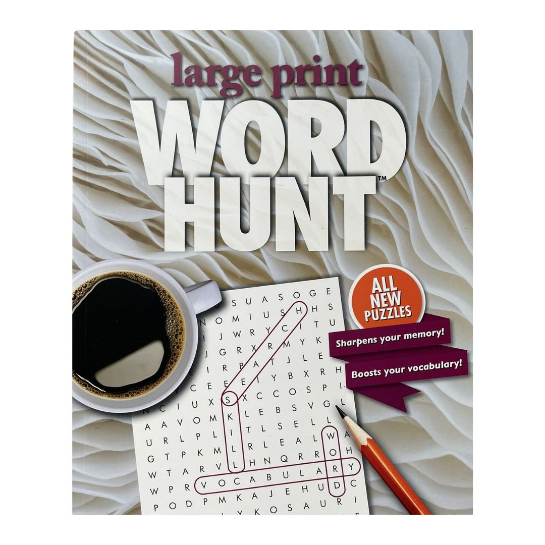 Large Print WORD HUNT (brand new Softcover)