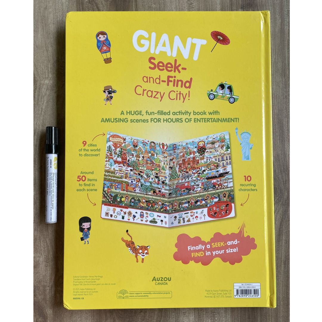 Giant Seek-and-Find (Crazy City / Th) Show Must Go On) (With SLIGHT DENTS on the book cover)
