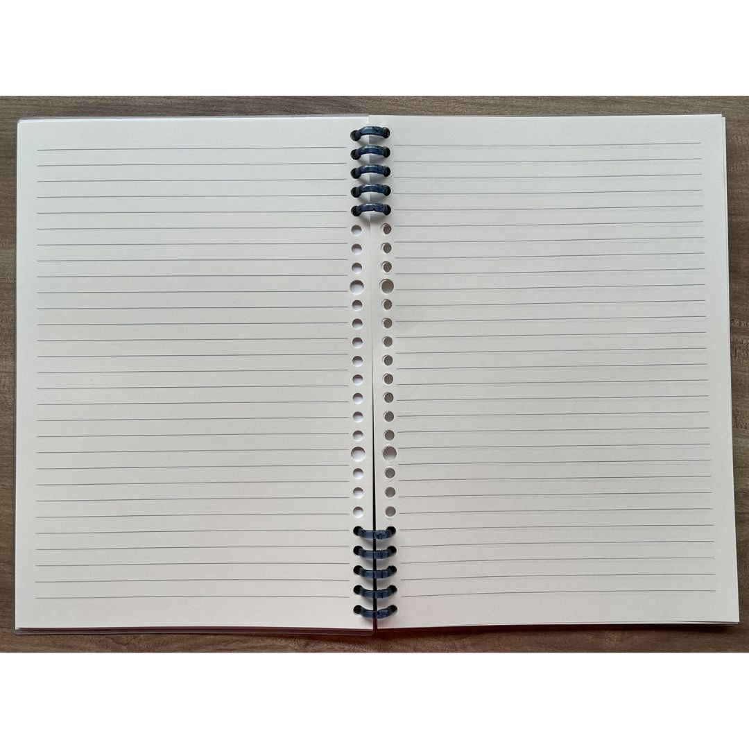 Lined Spiral Notebook (SINGLES / sold per piece) Love and Peace / Follow Your Dream cover designs