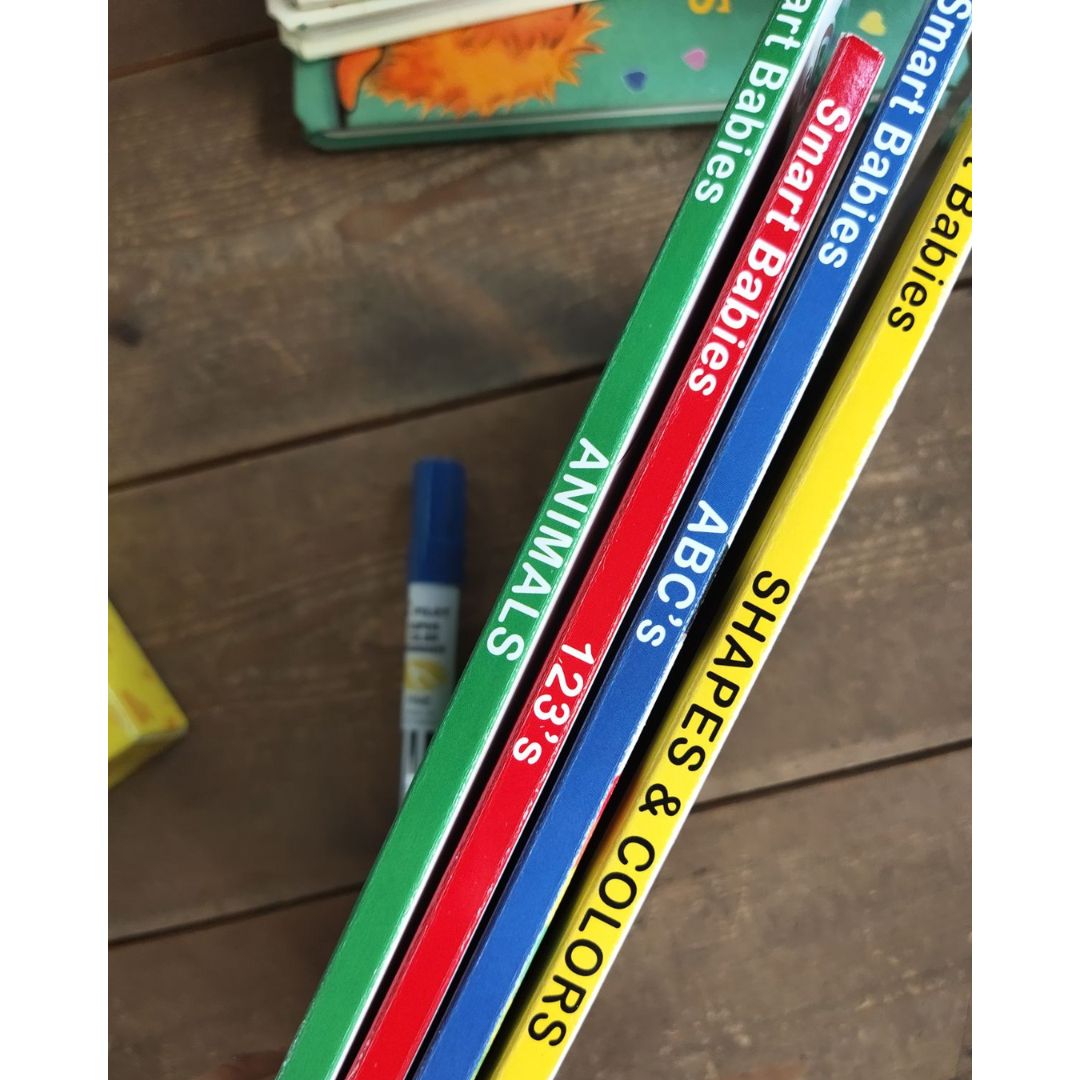 Smart Babies EARLY LEARNING (4 board books) with Carry Case