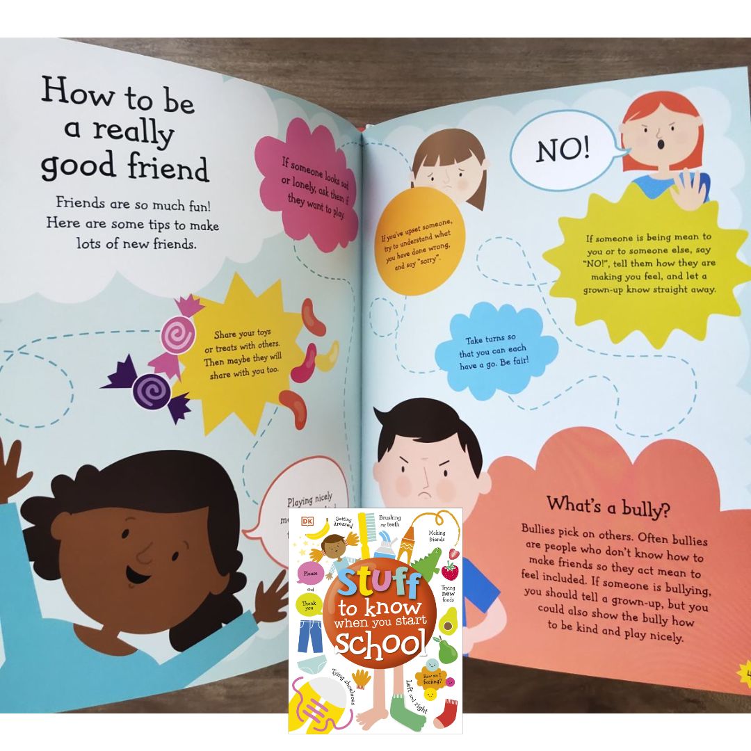 Stuff to Know When You Start School by DK (brand new Hardcover) with SLIGHT DENTS on book cover