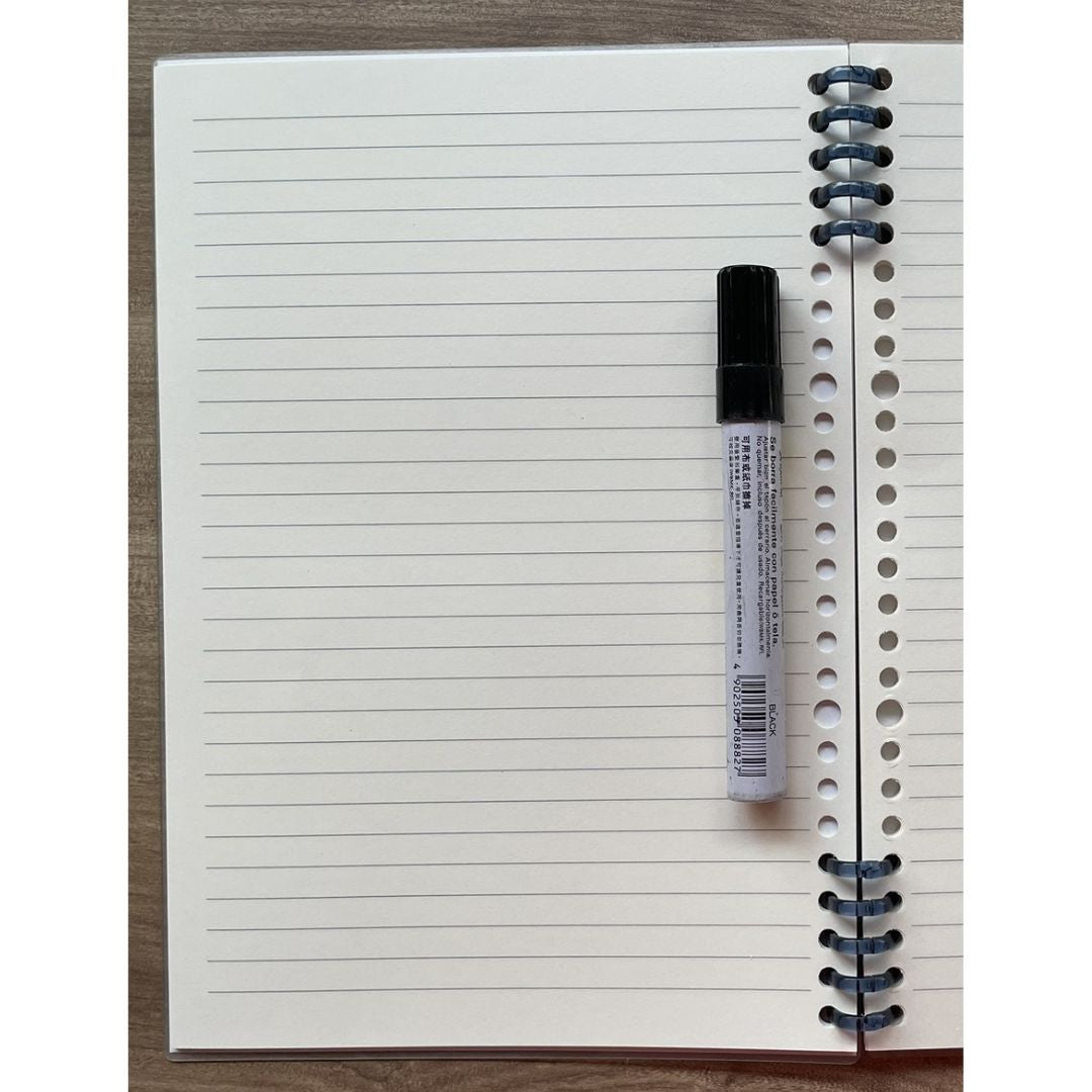 Lined Spiral Notebook (SINGLES / sold per piece) Love and Peace / Follow Your Dream cover designs