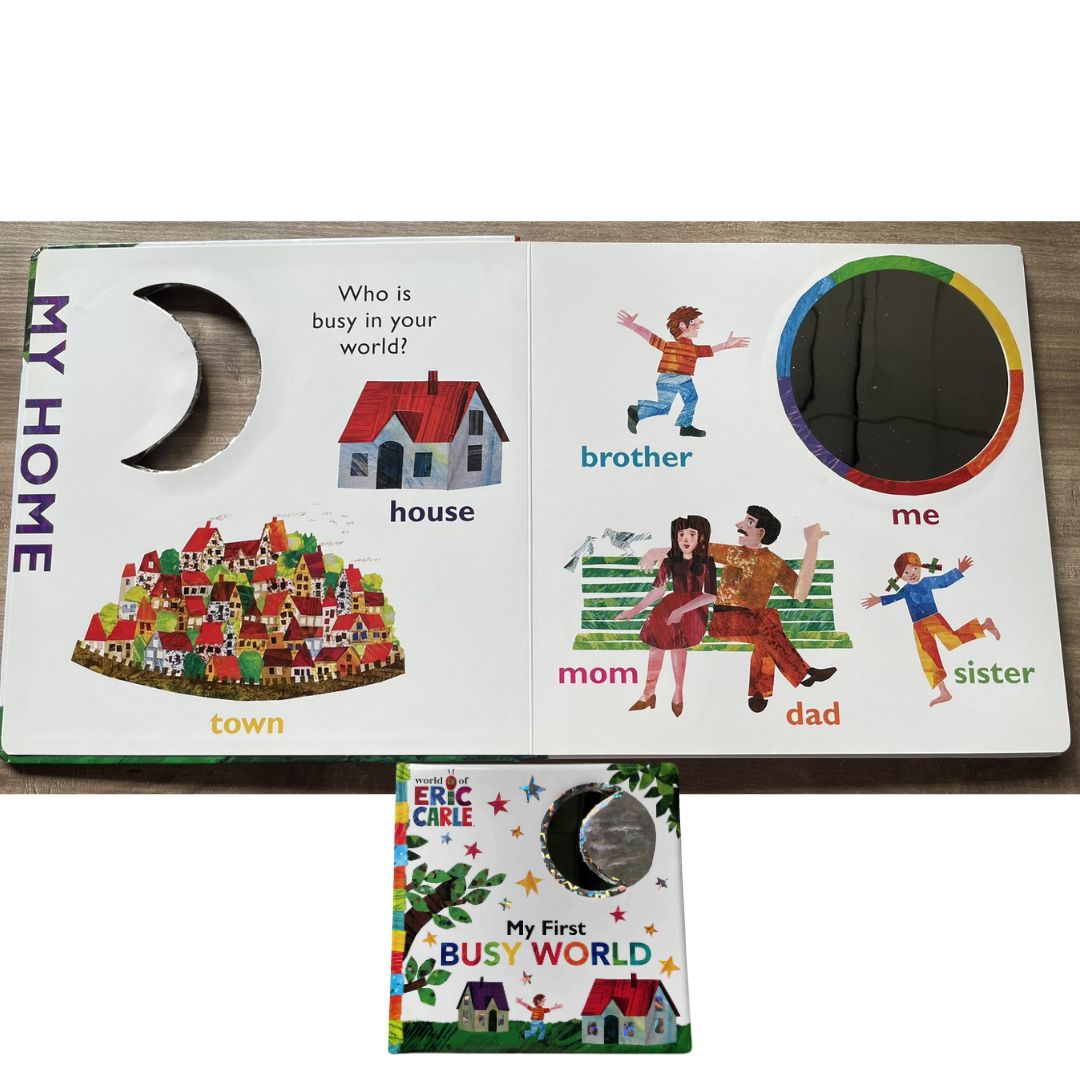 Eric Carle - My First Busy World (The World of Eric Carle) brand new Board Book - with SLIGHT DENTS on book cover