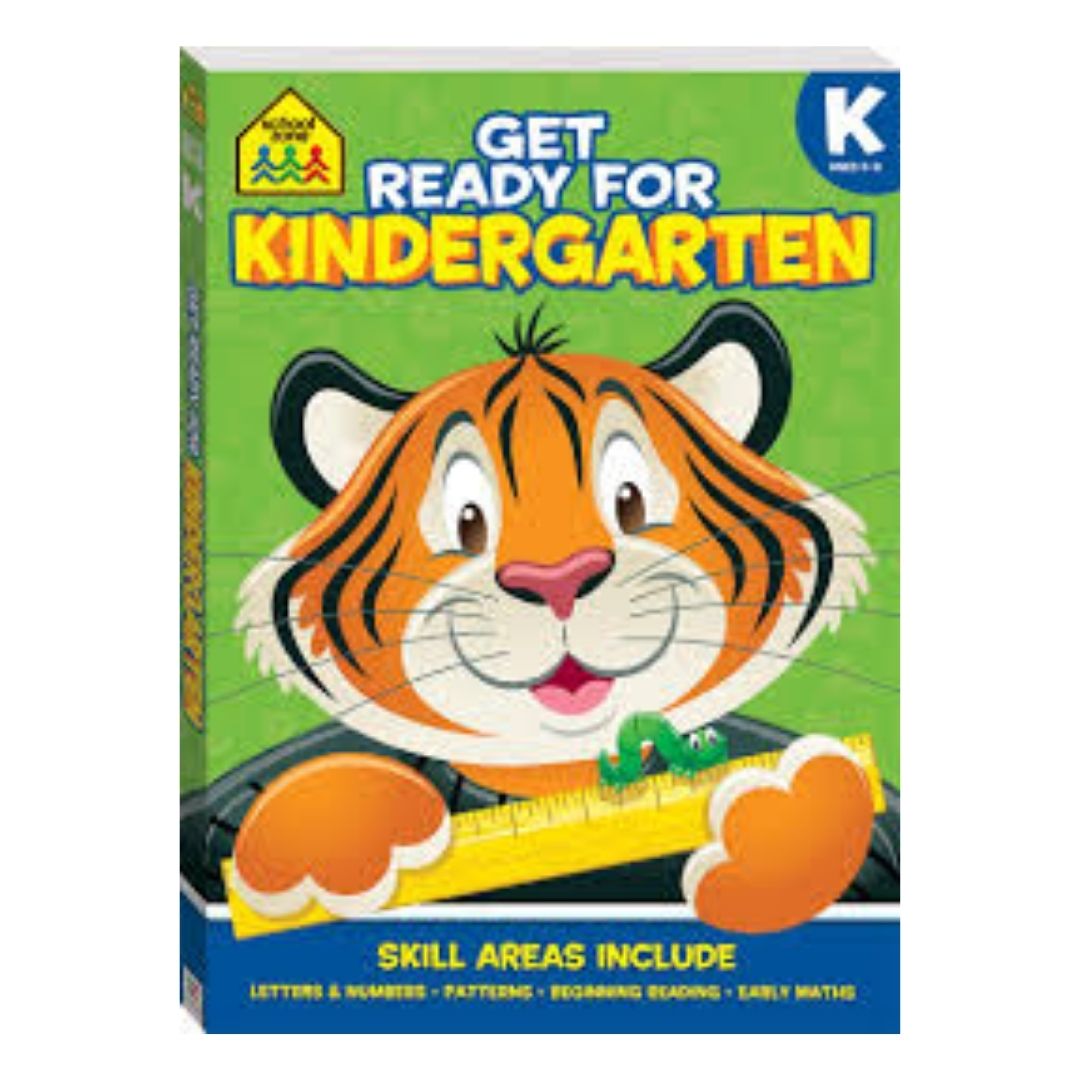 School Zone GET READY for Preschool / Kindergarten / First Grade Workbook (SINGLES) brand new softcover