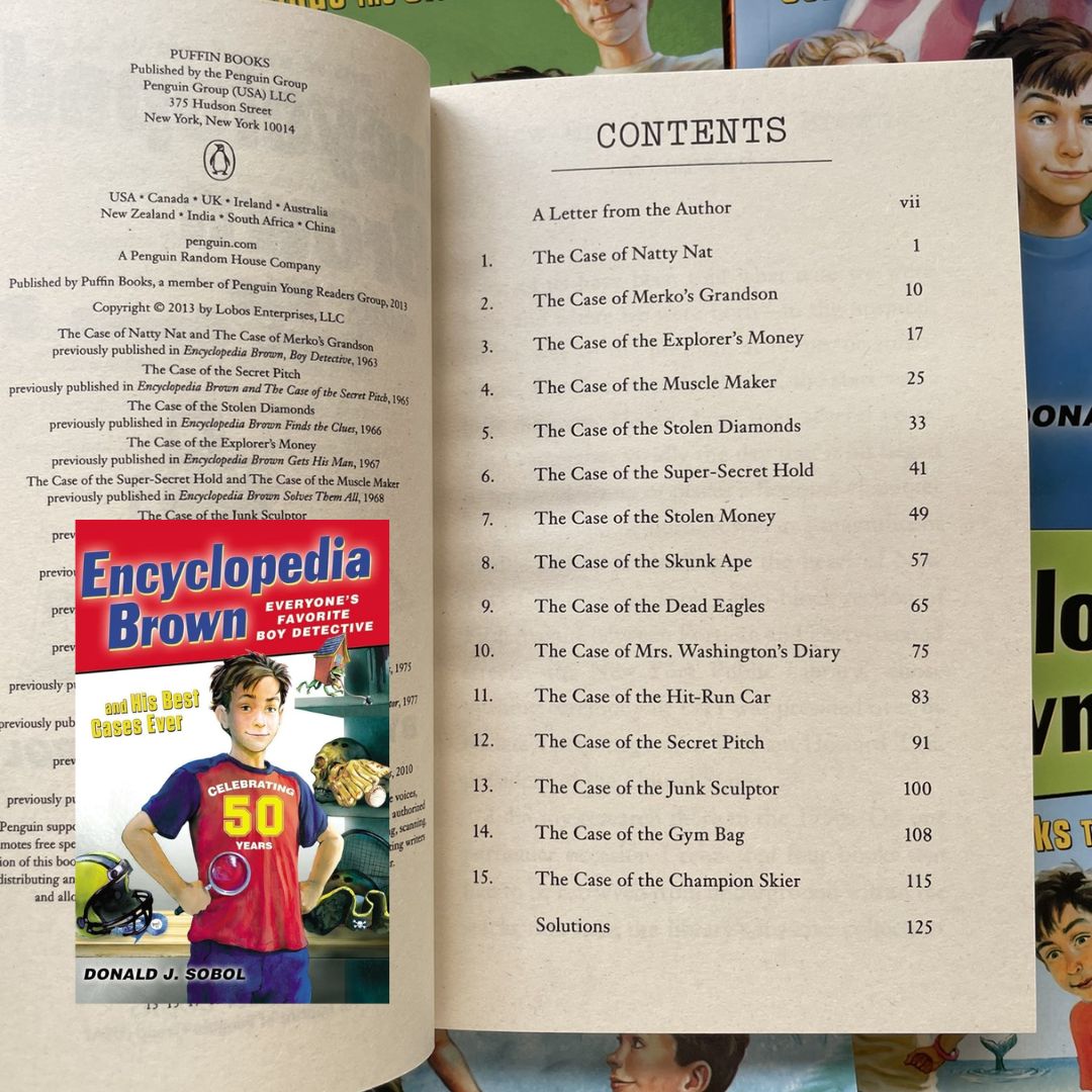 Encyclopedia Brown series, The Boy Detective (15 books) brand new paperbacks, no box