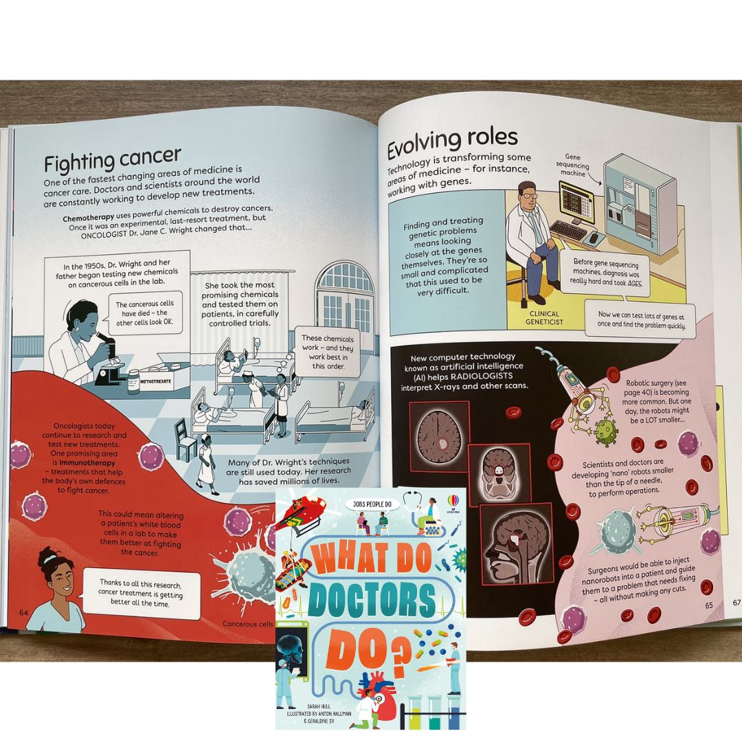 Usborne Jobs People Do: What Do Doctors Do? (brand new hardcover, w/ SLIGHT DENTS on book cover)