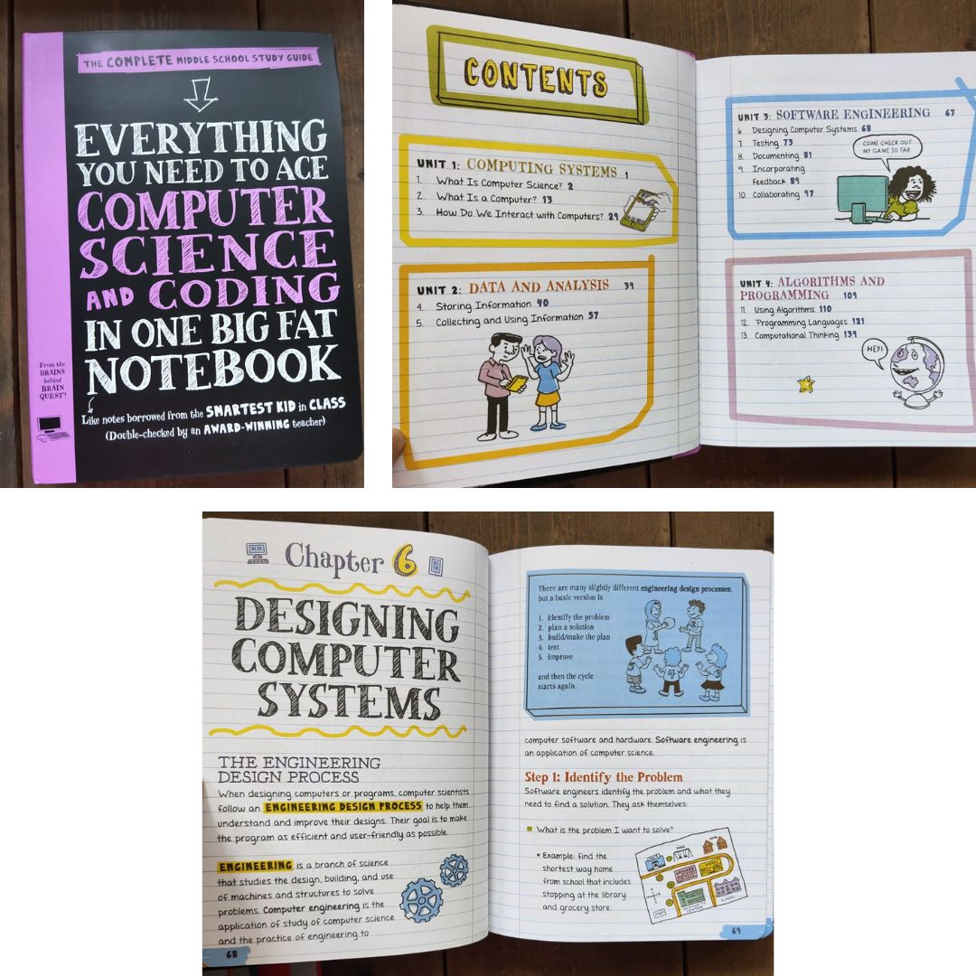 Everything You Need to Ace in One Big Fat Notebook: The Complete Middle School Study Guide (SINGLES) brand new Softcover - Biology/ Chemistry/ Computer Science & Coding/ English Language Arts/ Geometry/ World History/ Math/ Pre-Algebra & Algebra/ Science