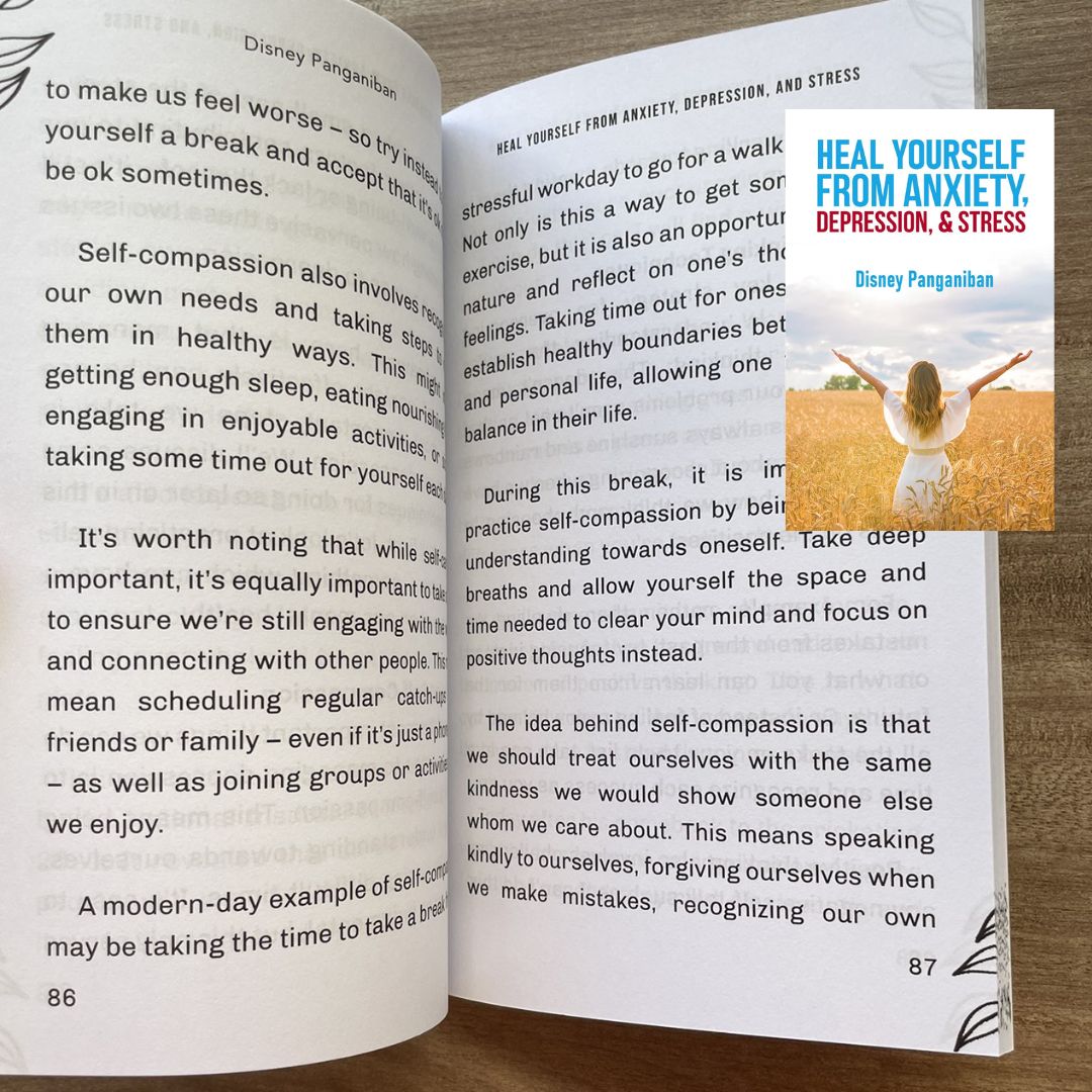Heal Yourself From Anxiety, Depression and Stress (by Disney Panganiban) brand new softcover, devotional