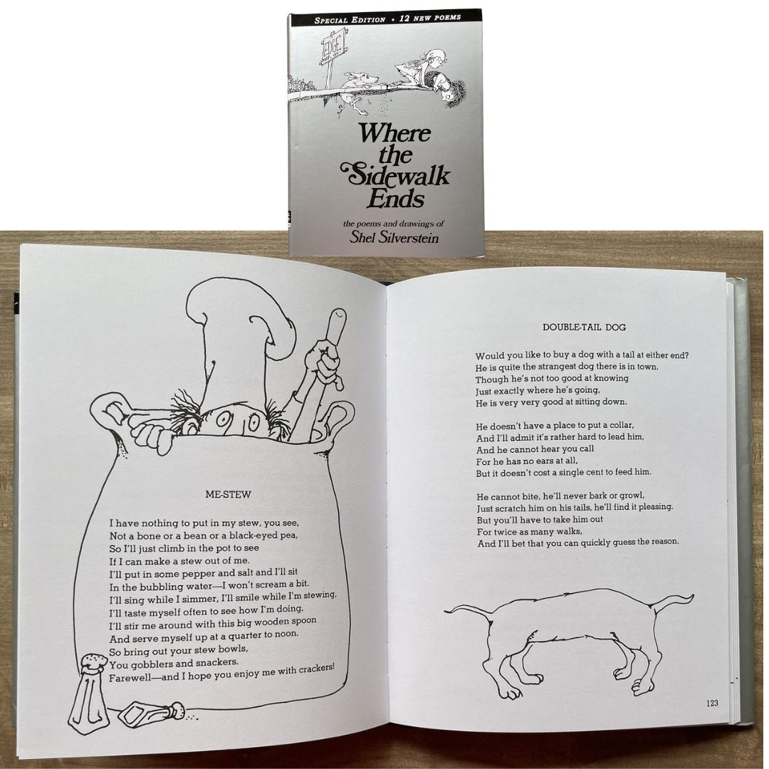 Shel Silverstein (3 books) FALLING UP // A LIGHT IN THE ATTIC // WHERE THE SIDEWALK ENDS (hardcover)