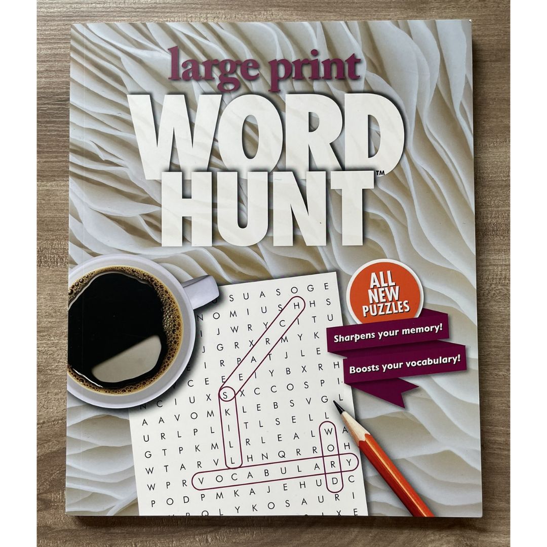 Large Print WORD HUNT (brand new Softcover)