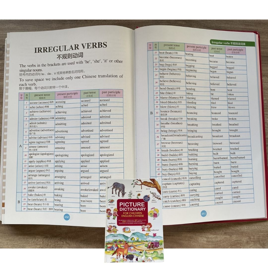 Picture Dictionary for Children (English-Simplified Chinese text) brand new hardcover, with SLIGHT DENTS on book cover