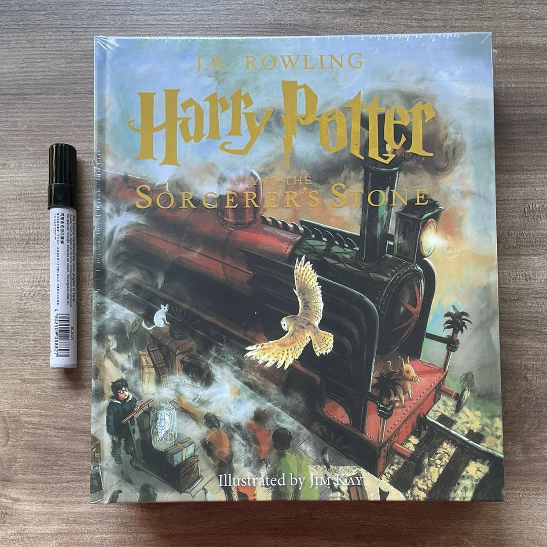 Harry Potter Illustrated Edition (4 Books) Collection - brand new hardcover, slight dents on book cover