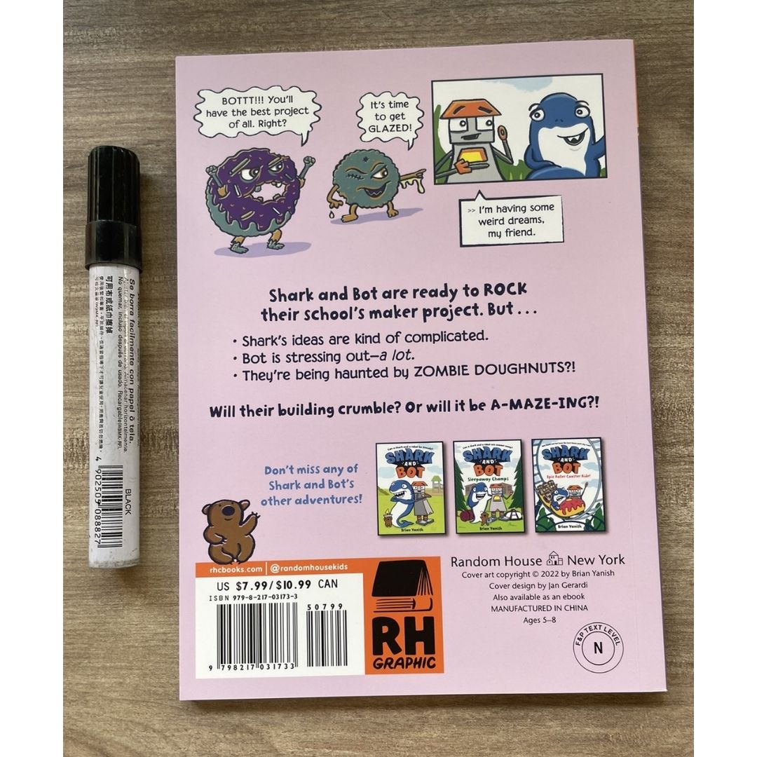 Shark and Bot, A Graphic Novel (Comics) by Brian Yanish (4 books) brand new softcover, no box