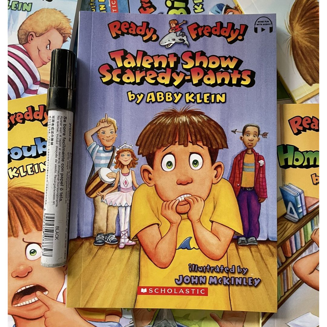 READY, FREDDY Scholastic Chapter Books (10 books) box set, brand new softcover - BOX with SLIGHT DENTS