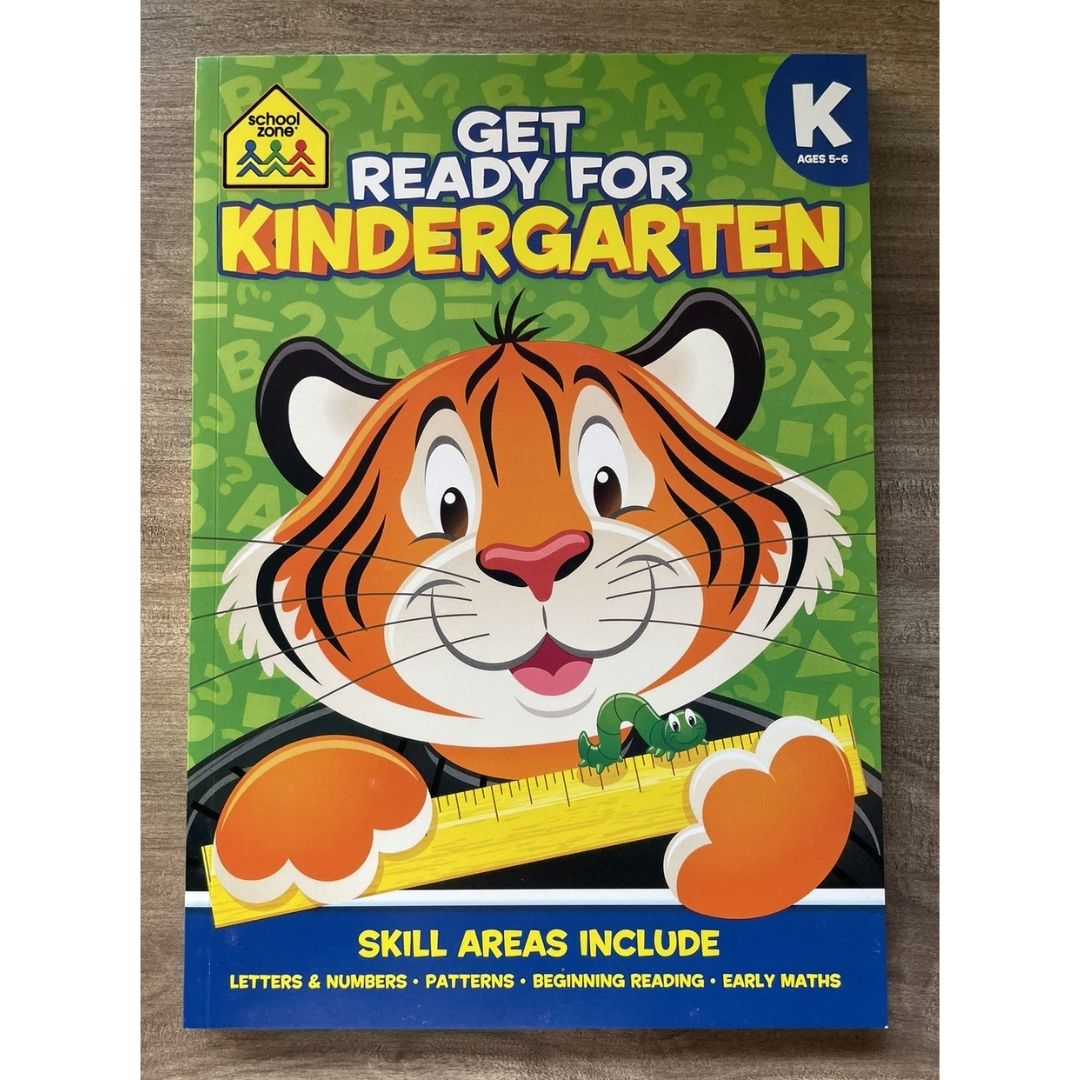 School Zone GET READY for Preschool / Kindergarten / First Grade Workbook (SINGLES) brand new softcover