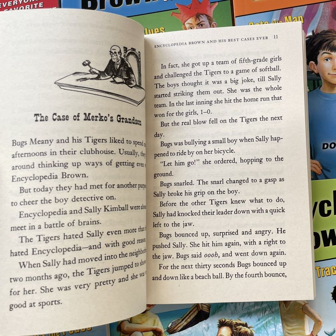 Encyclopedia Brown series, The Boy Detective (15 books) brand new paperbacks, no box