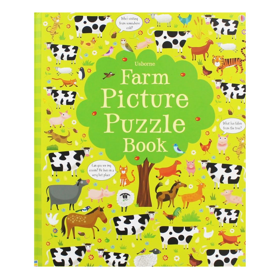 Usborne Picture Puzzle Book (SINGLES, brand new Hardcover) Animals / Farm / Under the Sea - with SLIGHT DENTS on book cover