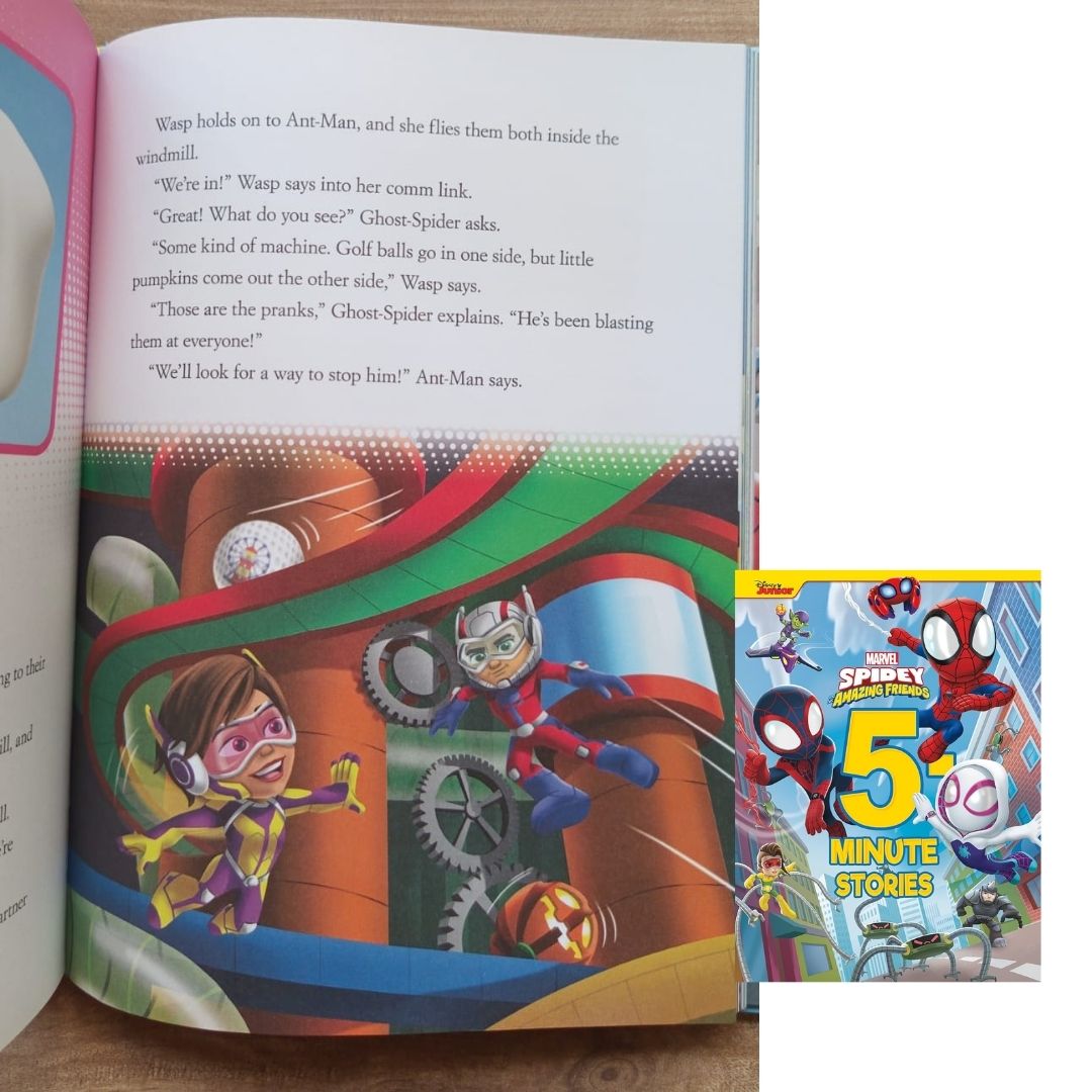 Spider-Man Spidey Amazing Friends 5-Minute Stories (USED book, padded hardcover, with slight tears and dents)
