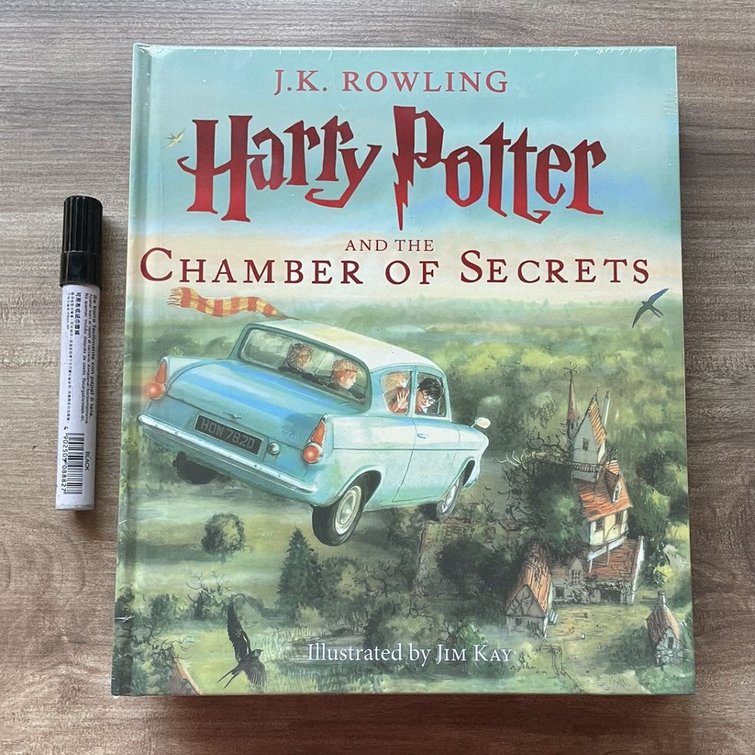 Harry Potter Illustrated Edition (4 Books) Collection - brand new hardcover, slight dents on book cover