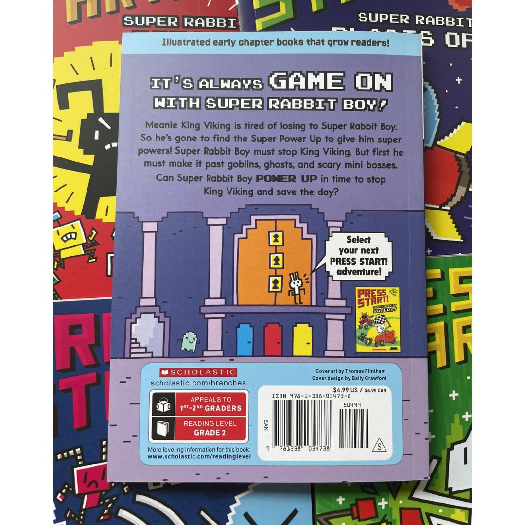 Press Start! Complete 15 Books Series Set (Books 1-15) brand new softcover, no box, w/SLIGHT FOLDS