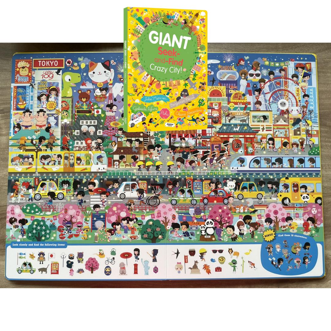 Giant Seek-and-Find (Crazy City / Th) Show Must Go On) (With SLIGHT DENTS on the book cover)