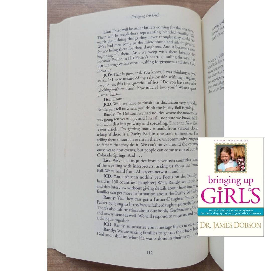 Bringing Up Girls: Practical Advice and Encouragement for Those Shaping the Next Generation of Women (by James C. Dobson) (USED book, softcover, with slight folds on book cover)