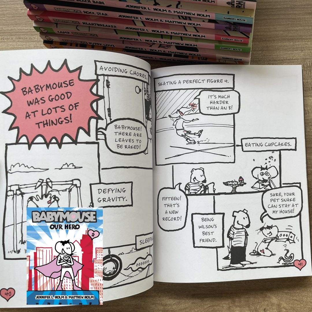 Babymouse, Graphic Novel (8 books, softcover, no box)