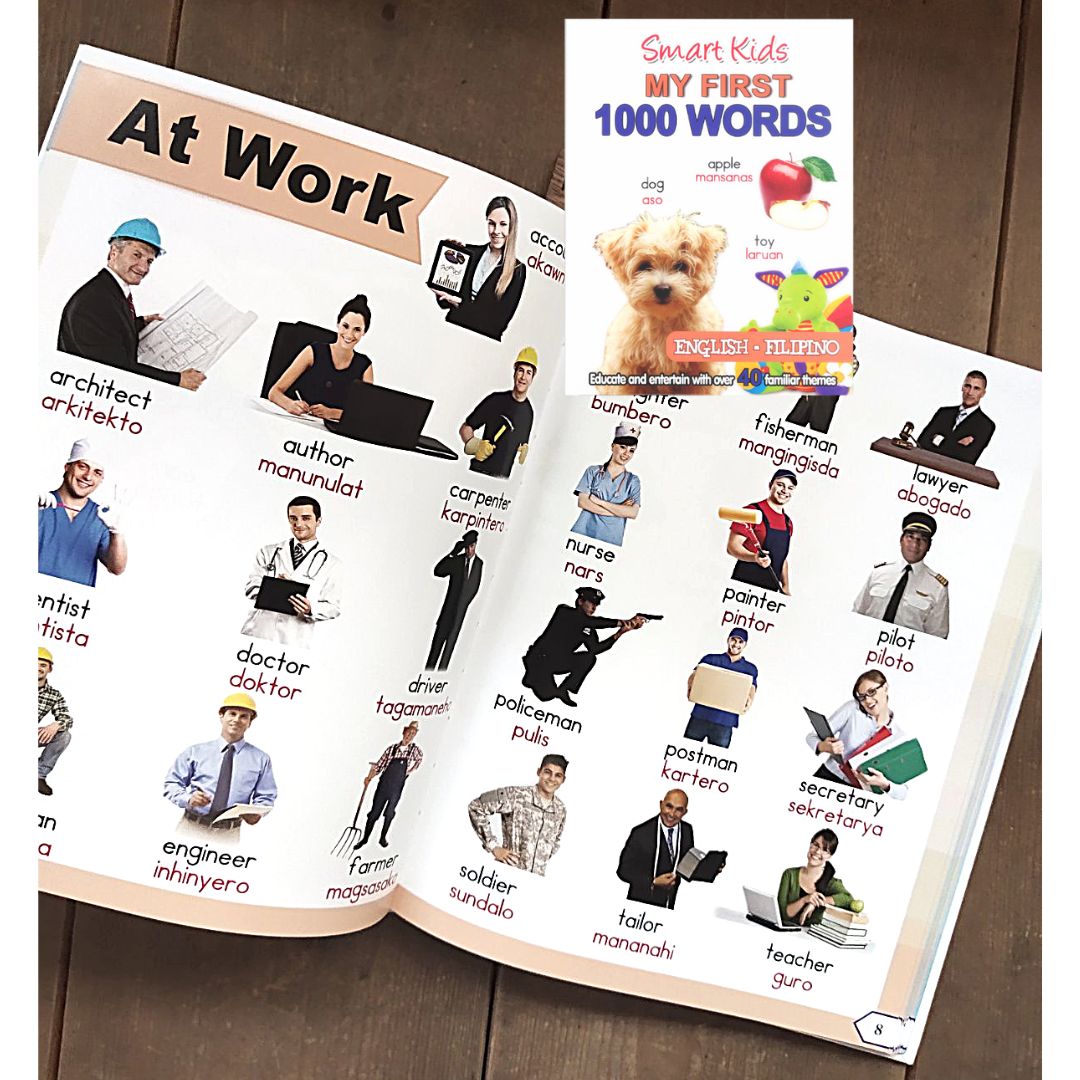 Smart Kids My First 1000 Words (English and Filipino Picture Books for Kids Distance Learning)