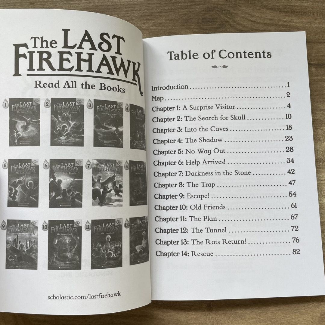 The Last Firehawk (12 books) brand new softcover, no box, with SLIGHT FOLDS on book covers and pages