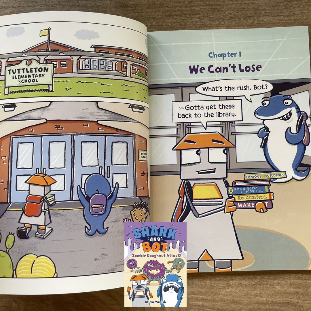 Shark and Bot, A Graphic Novel (Comics) by Brian Yanish (4 books) brand new softcover, no box