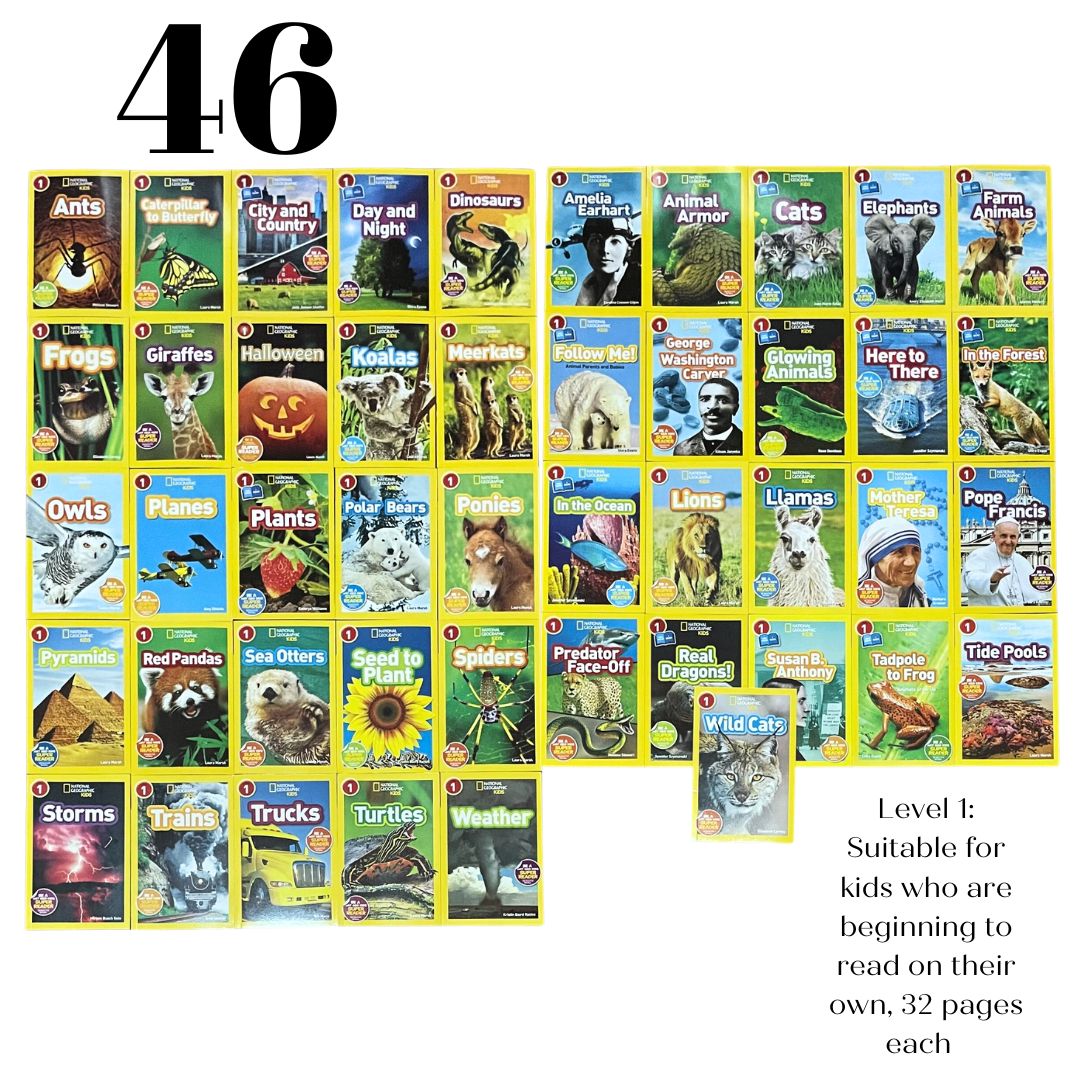 Level 1: NATGEO National Geographic Books for Kids (46 books)