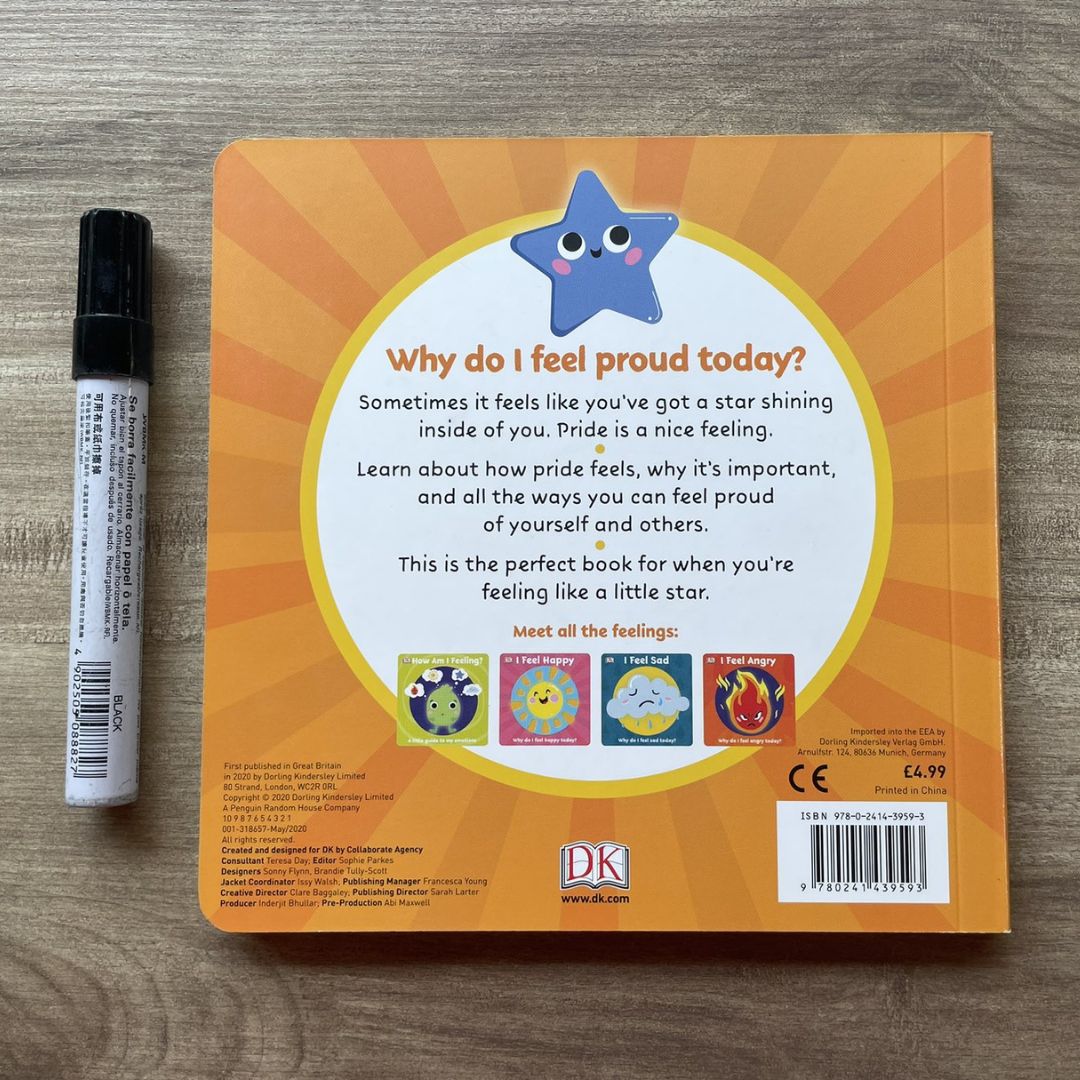 I Feel Brave // I Feel Proud (DK First Emotions) (SINGLES, brand new Board Book)