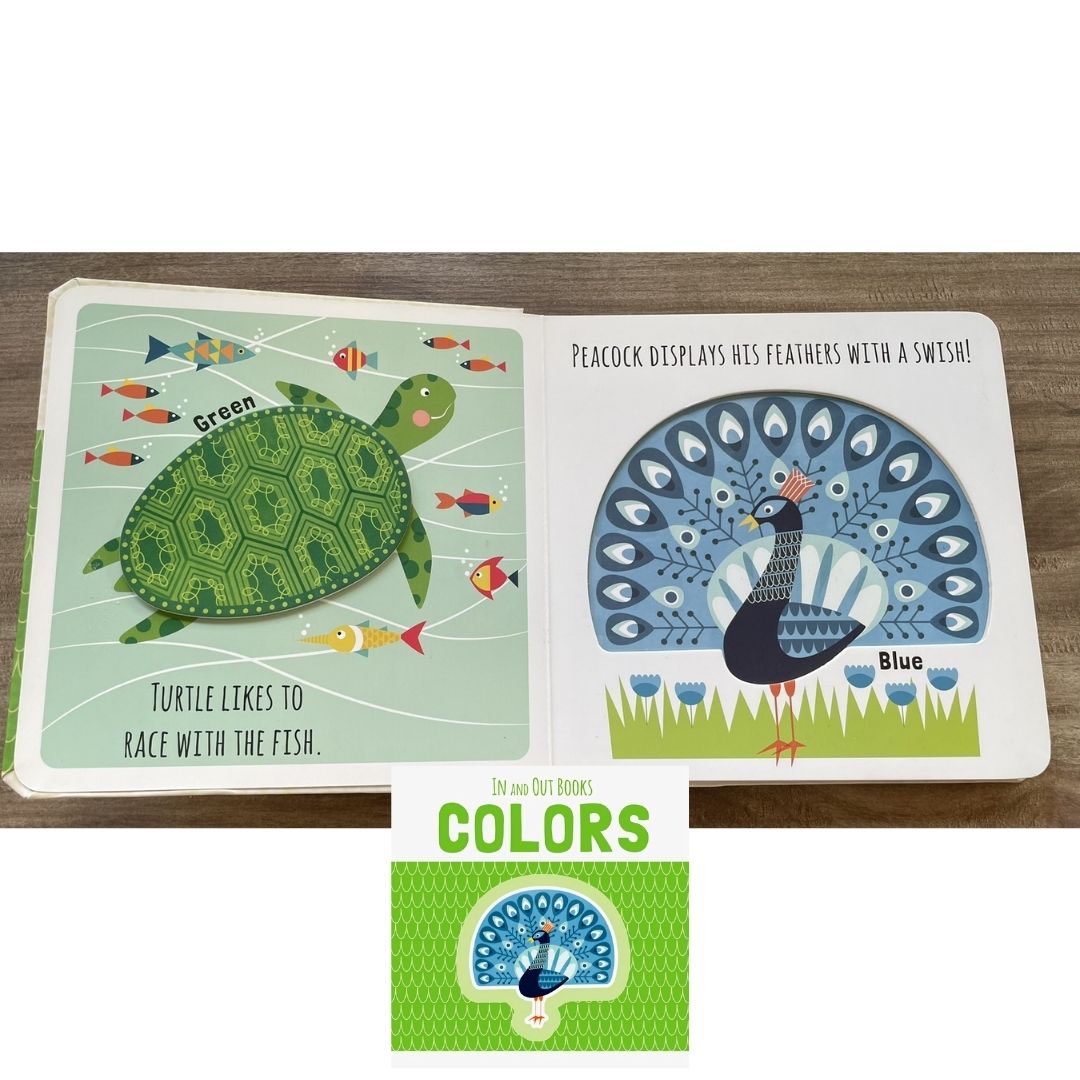 IN and OUT Board Books (SINGLES) Colors / Numbers / Opposites / Shapes (brand new, with SLIGHT DENTS on book cover)