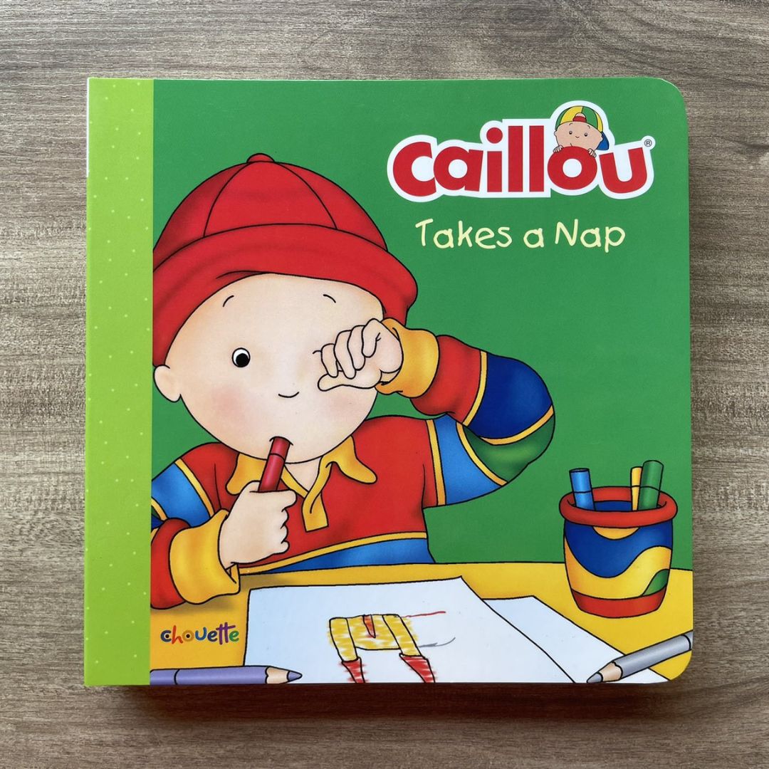 Caillou Asks Nicely // Takes a Nap (SINGLES, brand new Board Book, with SLIGHT DENTS on book cover)