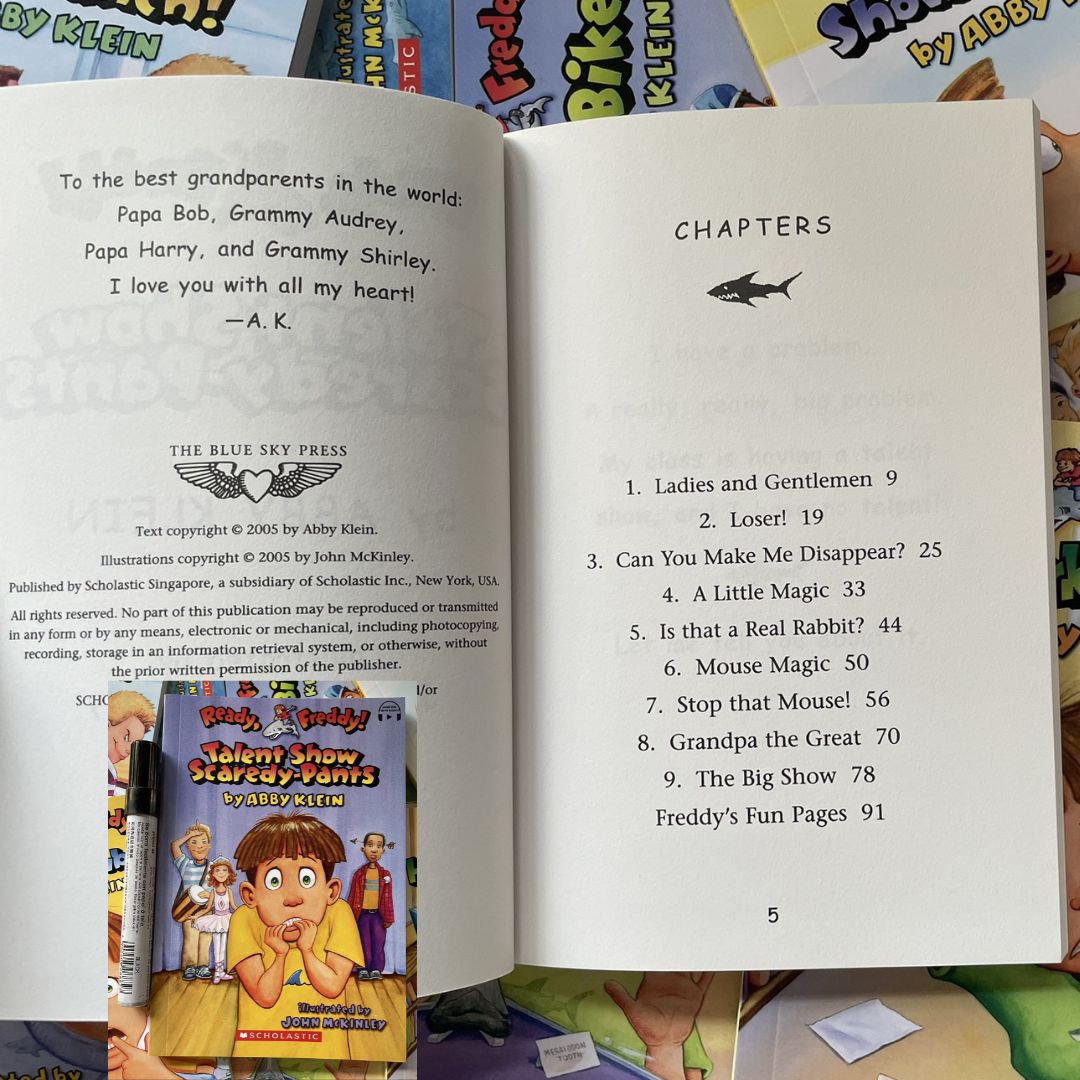 READY, FREDDY Scholastic Chapter Books (10 books) box set, brand new softcover - BOX with SLIGHT DENTS