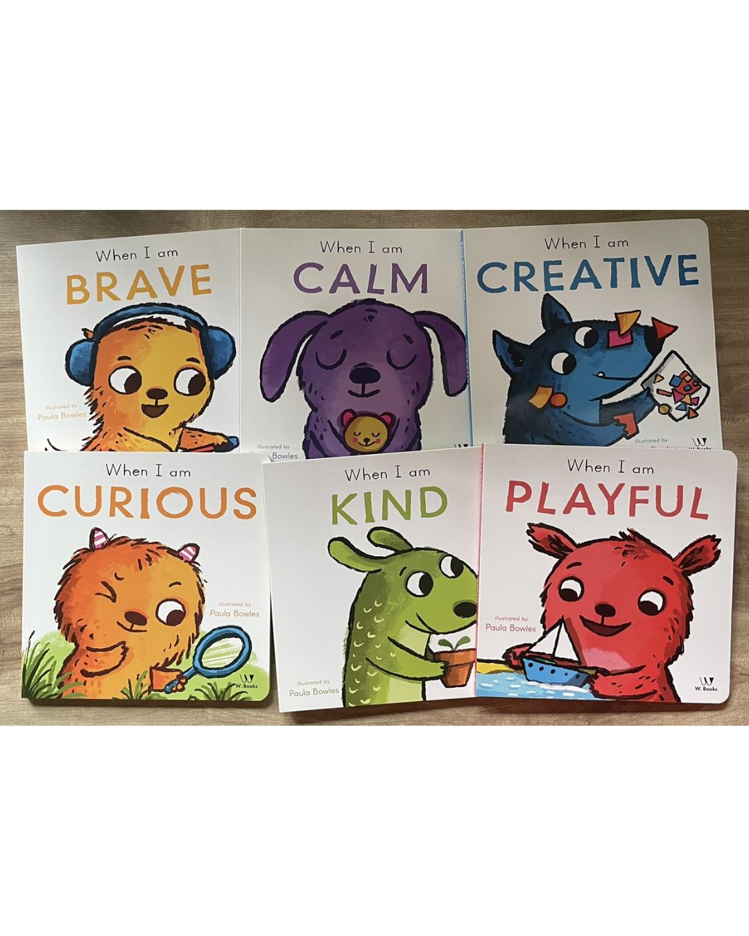 WHEN I FEEL Angry Happy Loved Sad Scared Surprised // WHEN I AM Brave Calm Creative Curious Kind Playful (First Behaviors) (6 Board Books) brand new, no box